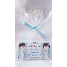 Two boys First Holy Communion Personalised Bar