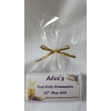Chalice and Bible Communion Personalised chocolate bar