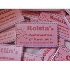 Confirmation Pink Personalized Chocolate Bar