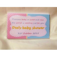 Baby Shower Personalized Chocolate bar