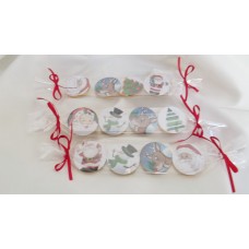 Personalised Christmas chocolate coins set