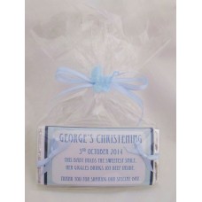 Double Bow Personalized Chocolate Bar (Boy)