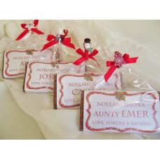 Christmas Red Frame Personalized Chocolate Bar
